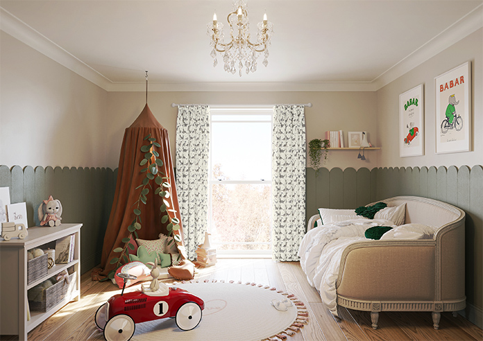 Dino Land, Fossil Grey - Made to Measure Curtains - Image 14